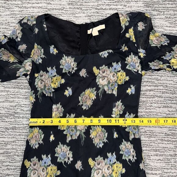 Floral Black Maxi Dress - Picture 11 of 14